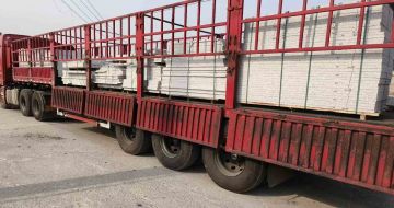 嘉兴 白麻荔枝面外墙干挂，工厂装车日常