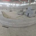 嘉兴 芝麻白异形坐凳，自然面光面弧形加工