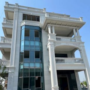 嘉兴 白麻花岗岩别墅外墙干挂效果展示