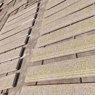 嘉兴 黄金麻花岗岩光面楼梯踏步