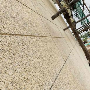 嘉兴 黄金麻花岗岩荔枝面外墙干挂石材效果示例