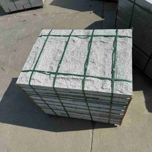 嘉兴 白麻花岗岩石材自然面蘑菇石成品