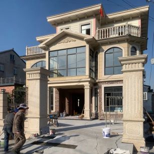 嘉兴 黄金麻花岗岩荔枝面别墅外墙干挂私家专属