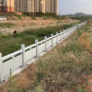 嘉兴 白麻河道栏杆效果展示图