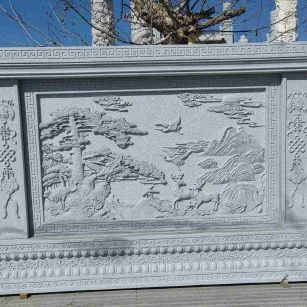 嘉兴 芝麻白大型照壁，屏风，影壁