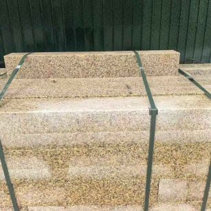 嘉兴 黄金麻花岗岩石材机切面栏杆料半成品