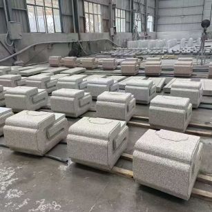 嘉兴 白麻花岗岩异形加工-石凳，坐凳