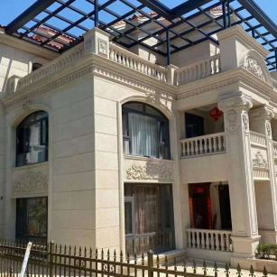 嘉兴 黄金麻花岗岩荔枝面别墅外墙干挂