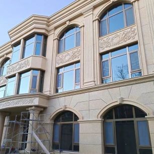 嘉兴 黄金麻花岗岩别墅外墙干挂