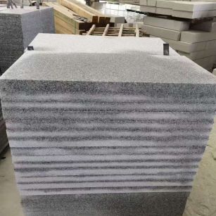 嘉兴 芝麻白5公分火烧地铺成品，900*400，规格可定制