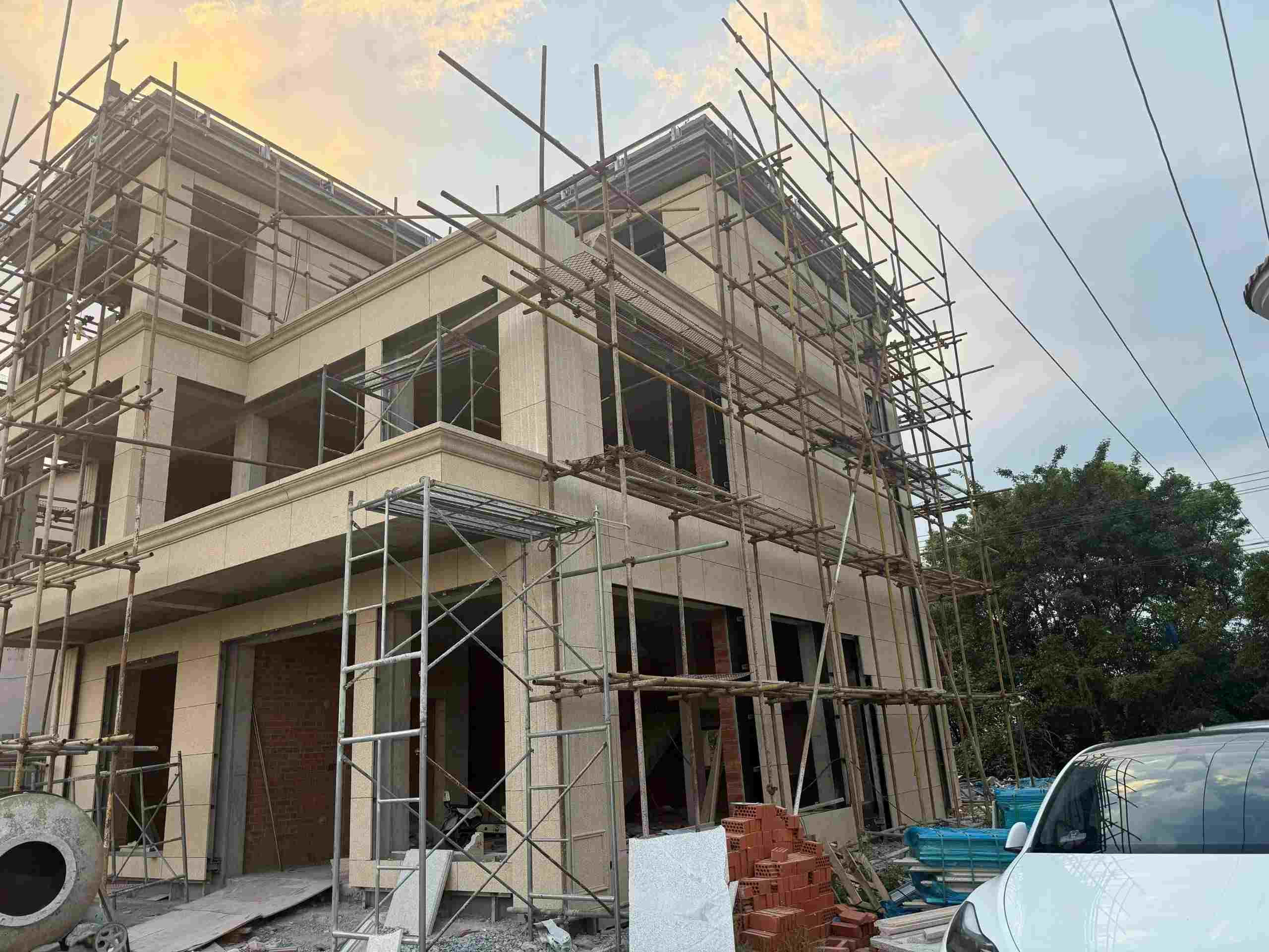 嘉兴 黄金麻荔枝面花岗岩外墙干挂