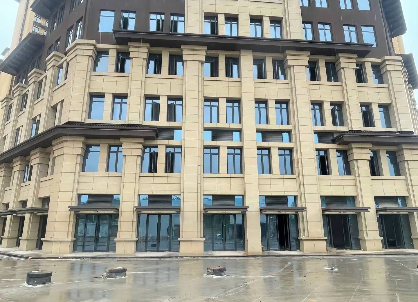 嘉兴 黄金麻花岗岩荔枝面小区外墙干挂