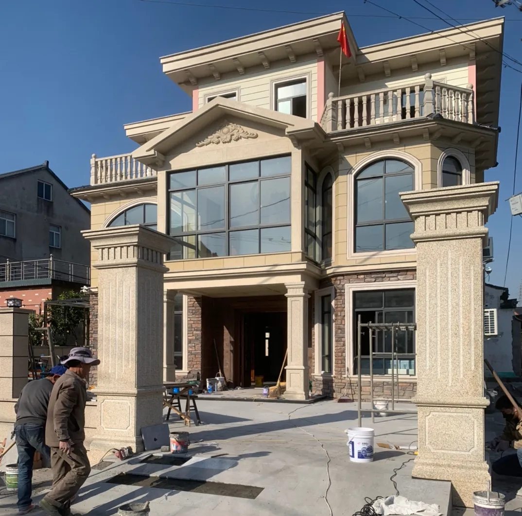 嘉兴 黄金麻花岗岩荔枝面别墅外墙干挂私家专属