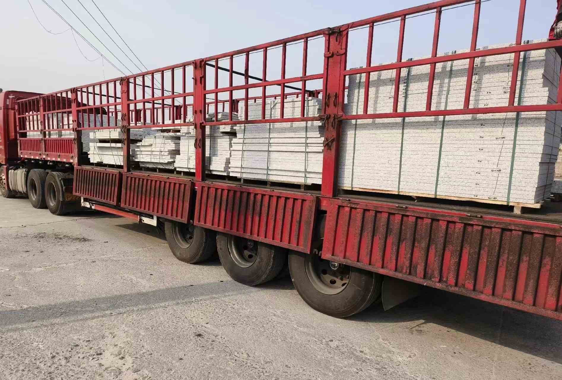 嘉兴 白麻荔枝面外墙干挂，工厂装车日常