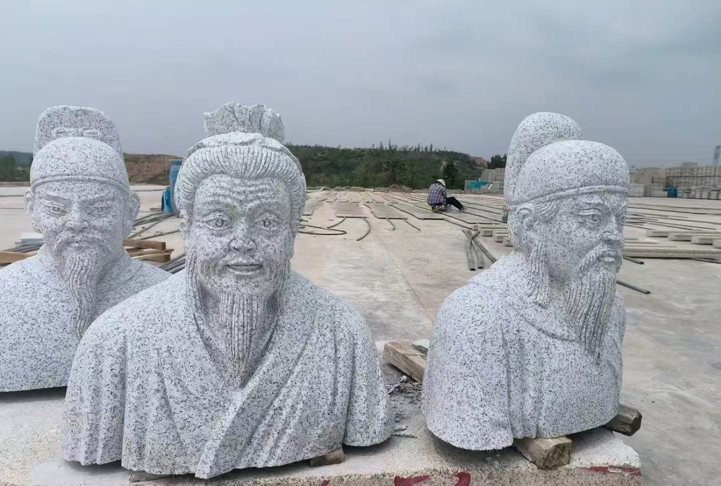 嘉兴 白麻花岗岩石材人物立体雕刻